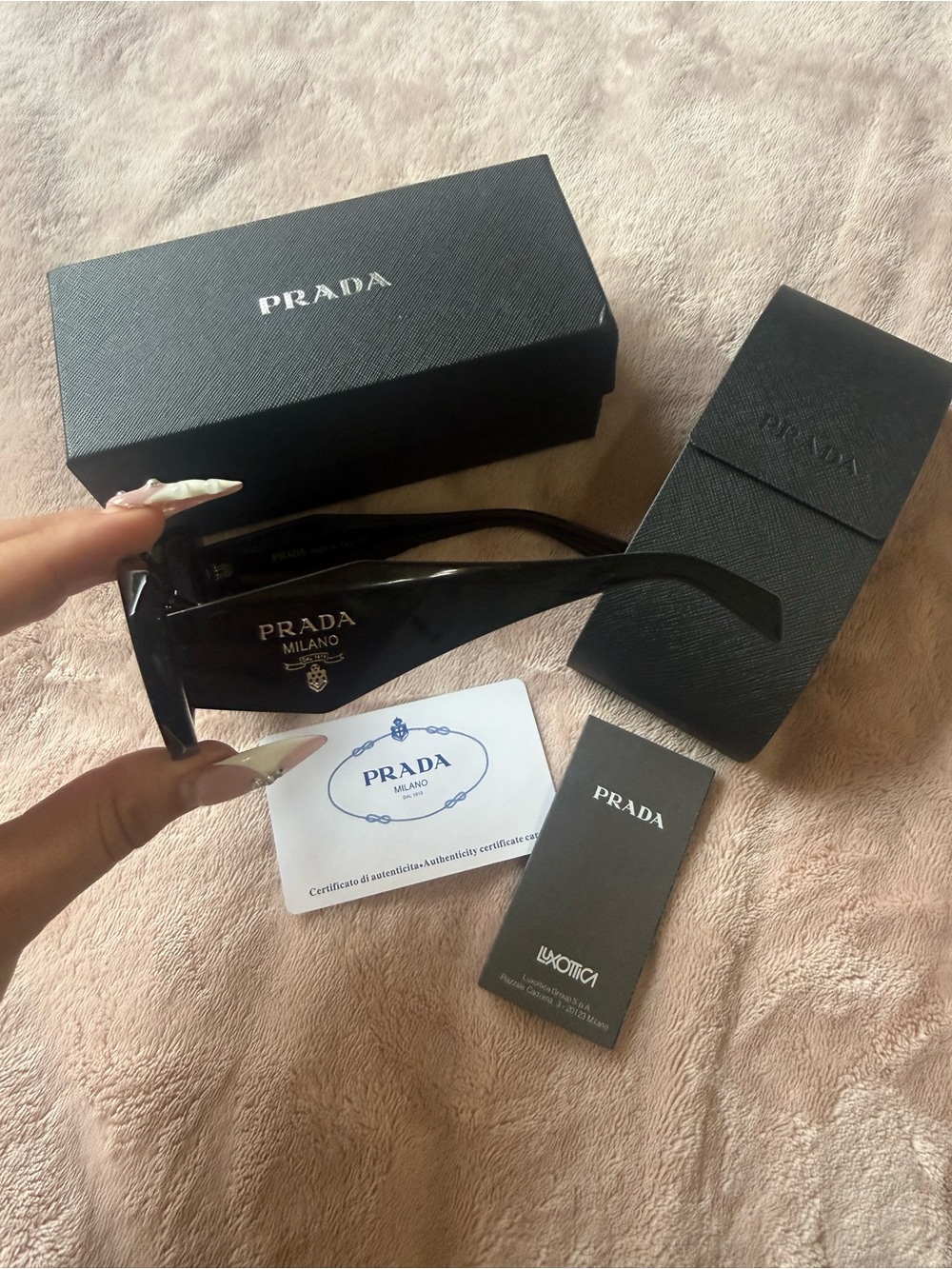 Prada Black Chunky Frame Sunglasses - Picture 2 of 3